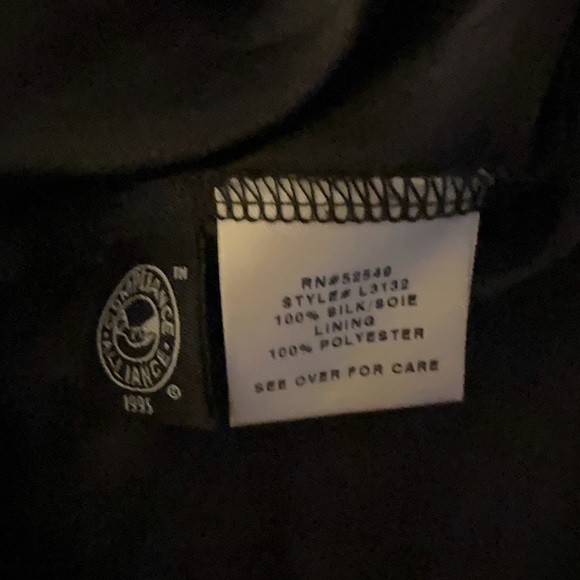 Black dress with little tan polka dots - Picture 5 of 6